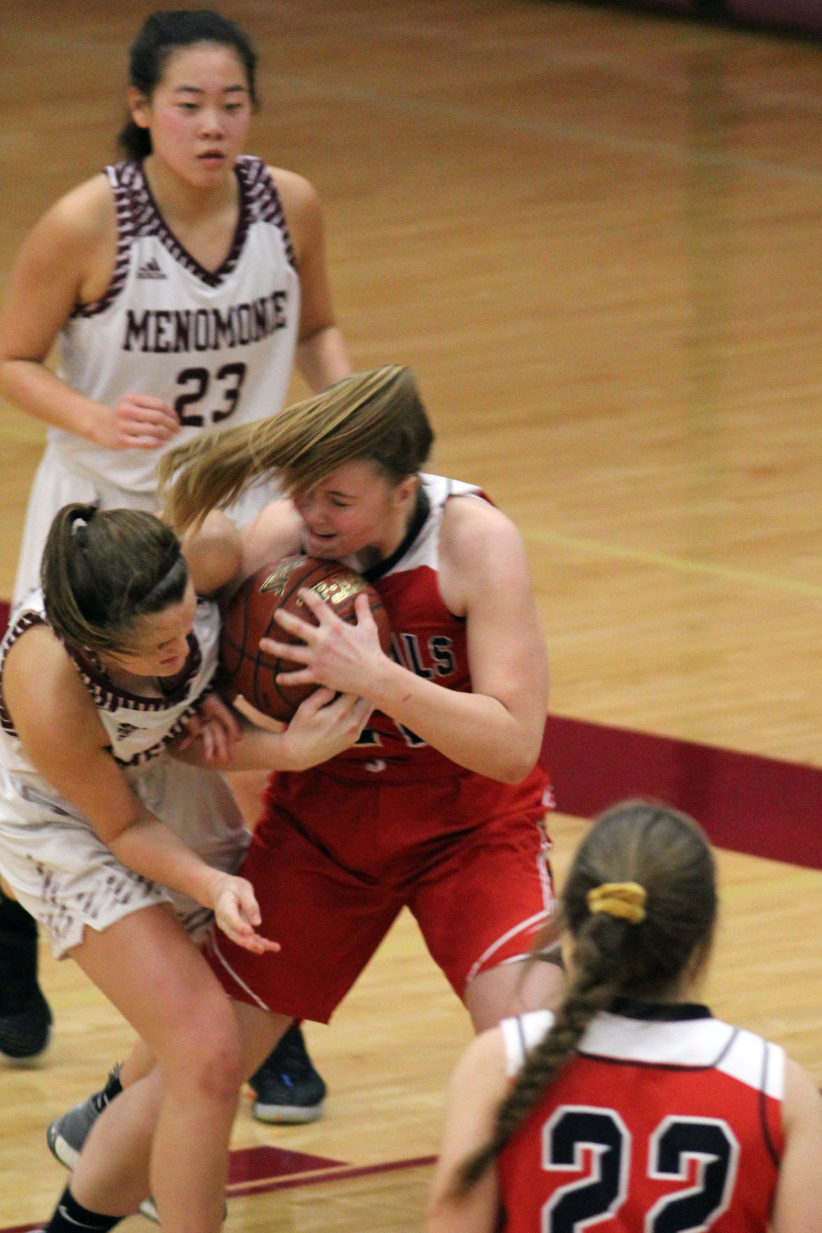Chippewa Falls at Menomonie girls basketball 12-6-19